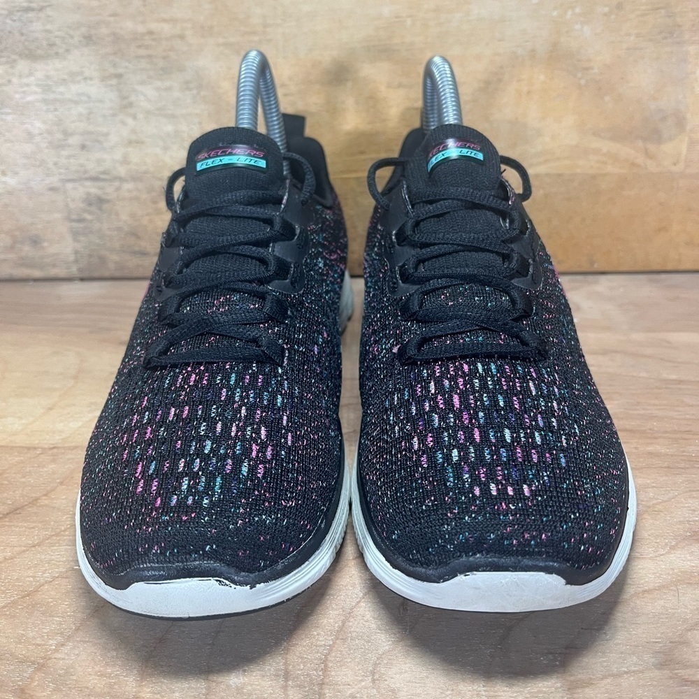 Skechers Flex Appeal 4.0 Womens Size 6 Athletic Shoes Sneakers Black Oink 149301 - Picture 2 of 8